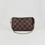 Louis Vuitton Mini Pochette Accessoires in tela Damier Ebene