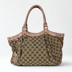 Gucci Sukey in tela GG e pelle rosa