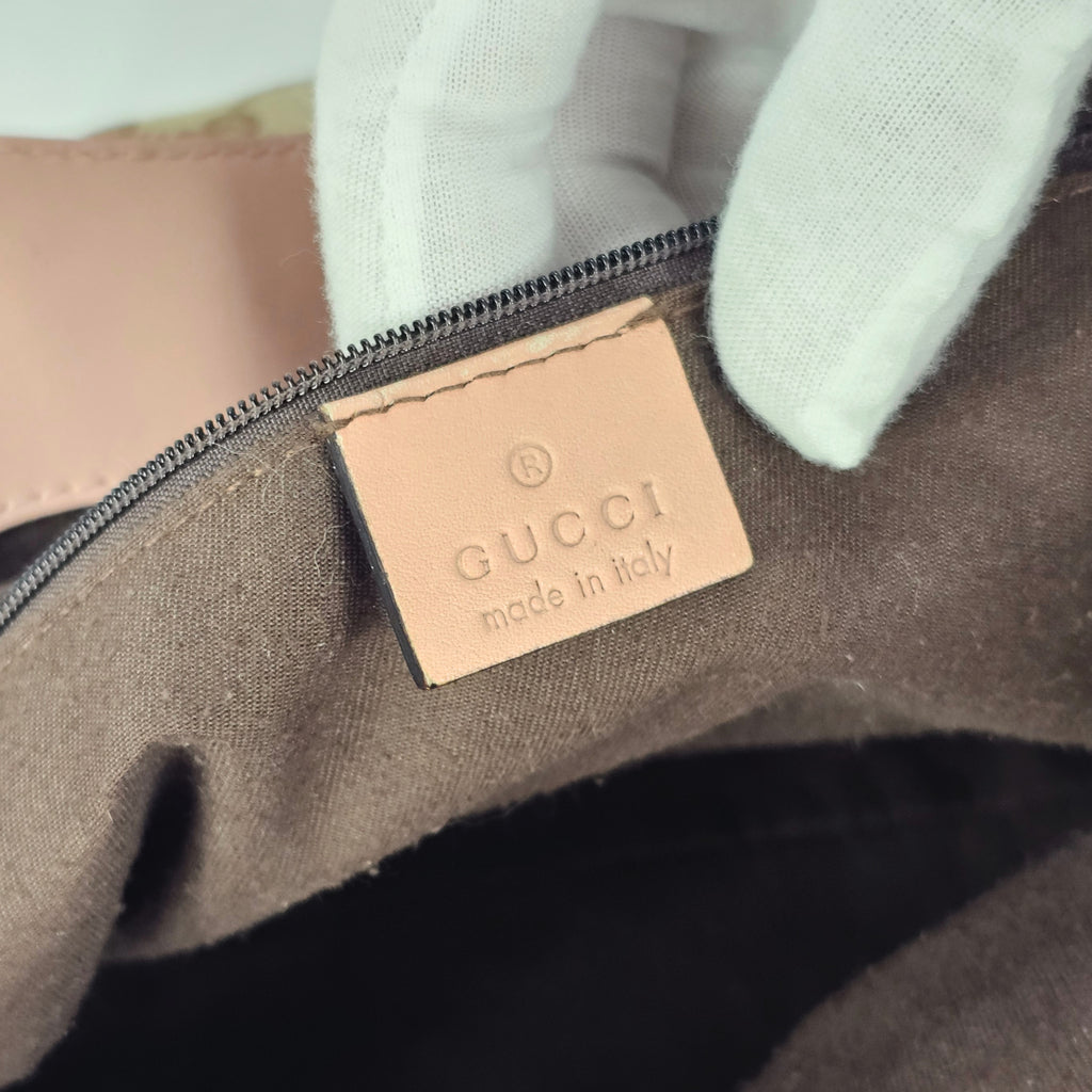 Gucci Sukey in tela GG e pelle rosa
