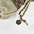 Gucci Sherry Line Vintage in tela GG e pelle bianca