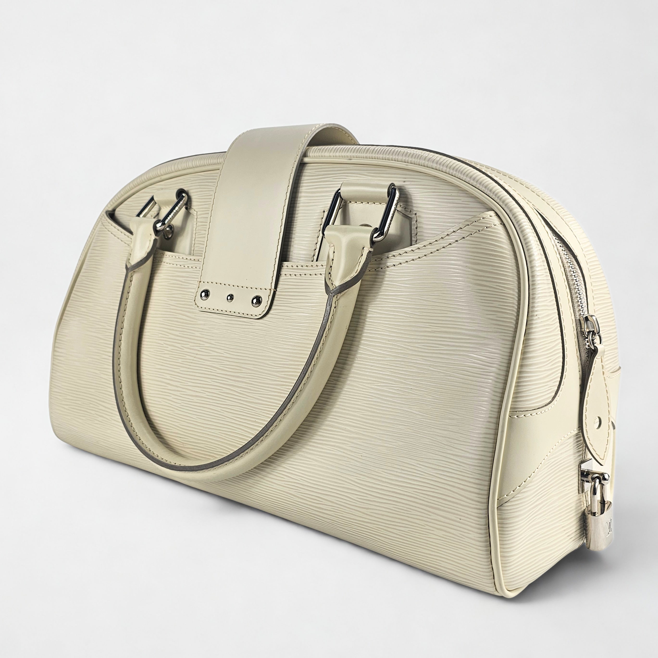 Louis Vuitton Montaigne Bowling GM in Pelle Épi Avorio