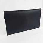 Saint Laurent Uptown Pochette Nera in Pelle Grain de Poudre